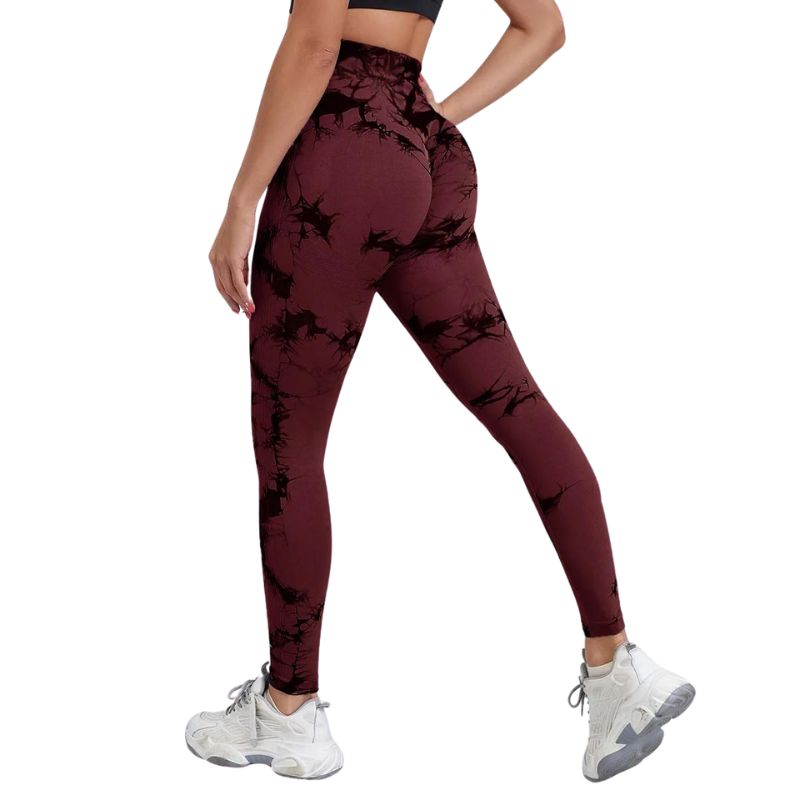 Womens Tie Dye High Waist Leggings