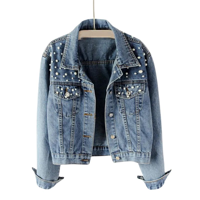 Autumn Pearl Denim Jacket